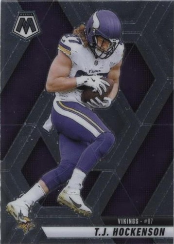 TJ Hockenson Leather Refractor 2025 Topps Chrome Football #200
