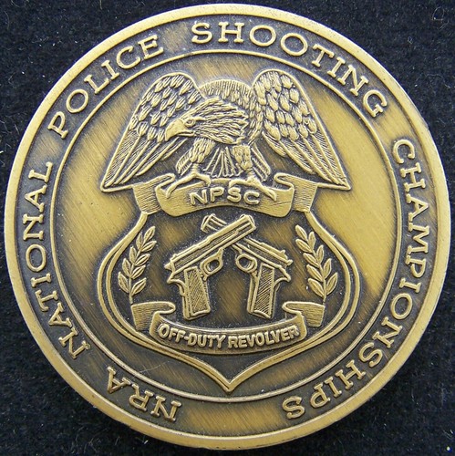 National Police Shooting Championship NRA Challenge Coin - Bild 1 von 2