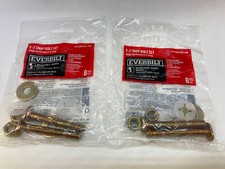 2 Everbilt E-Z Snap Toilet Bolt Sets 8 Piece SKU 1000 055 100