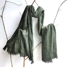 Cotton Scarf Women Men Wrap Ethnic Scarves With Fringe Retro Classic Casual