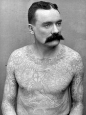 Vintage Tattoo Image 14 x 11" Photo Print