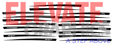 2015-2023 Fits Dodge Charger Decals Hood Spear Vinyl Stripes 3m Graphics Sticker