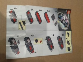 Lego 8132 Racers Night Driver 100% Pieces w/Manual (Some Tears) No Stickers/Box