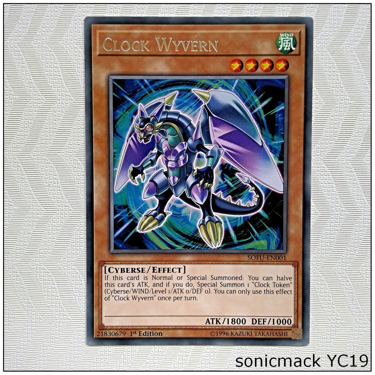 clock yugioh card Amazon.com: Yu-Gi-Oh! - Resonator (EXVC-EN007) - Extreme Victory - Unlimited Edition Link Machine monster with 1000 or less original ATKIf this card is Link Summoned Clock Wyvern - SOFU-EN001 -
