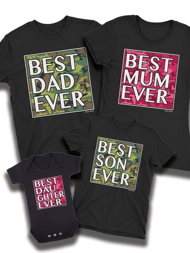 Best Dad Ever Camo Matching Organic T 