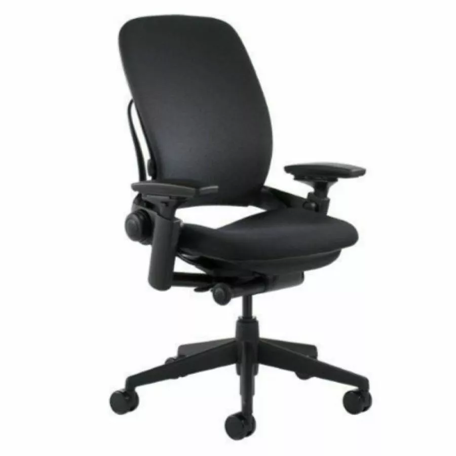 Steelcase Leap V2 Chair Fully Loaded Black on Black
