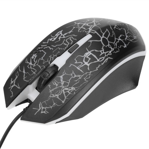 Wired Mouse Black USB Port Gaming Office Business Luminous Optical Computer Fit - Picture 15 of 22