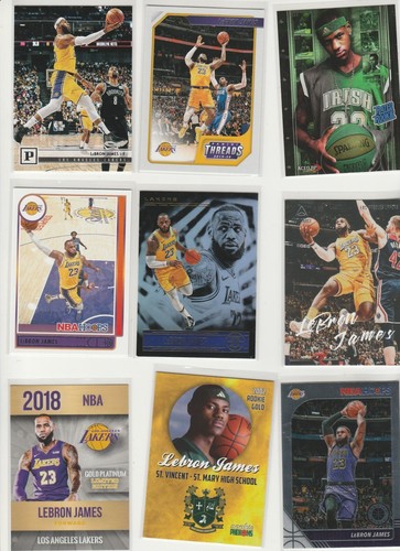 LEBRON JAMES KING LOT (75) DIFFERENT INSERTS PARALLELS STICKERS PROMOS MORE! - Picture 4 of 10