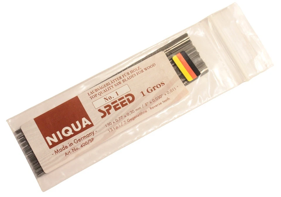 Laubsägeblätter für Holz Niqua Speed div. Grössen 1A Qualität Laubsäge Säge