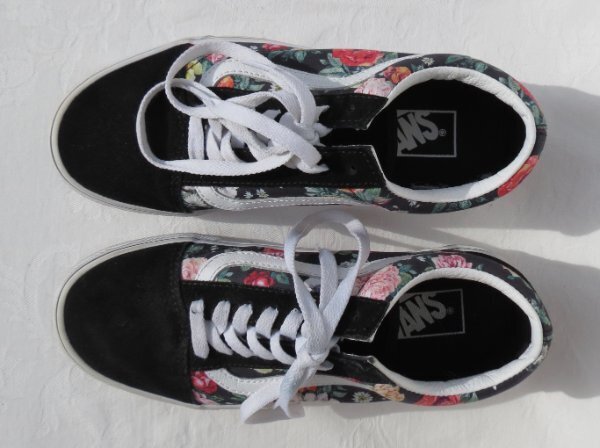 靴 vans usa us7 Vans Stressed Old Skool Sneakers Shoes Black/White