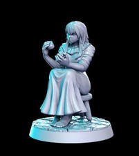 Violett, Sitting Girl  Pinup Fantasy Miniature D D miniature Tabletop RNE