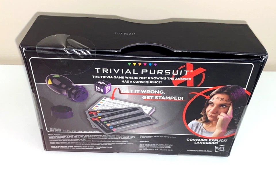 Trivial Pursuit X: Edgy Trivia Adult Board Game New Sealed by Hasbro - Image 3 of 3