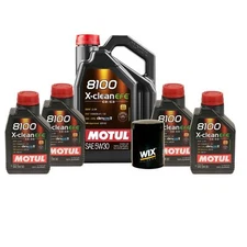 9L Motul 8100 X-CLEAN EFE 5W30 Wix Filter Engine Motor Oil Change Kit API SN