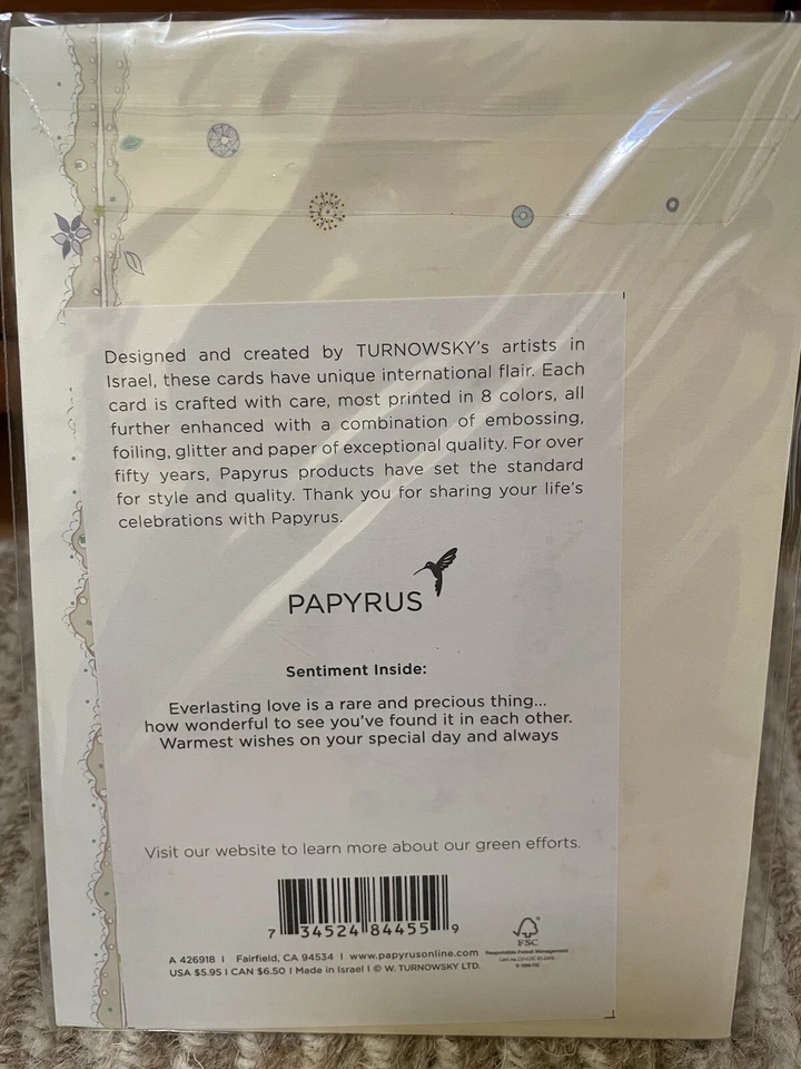 Lote de 4 tarjetas de felicitación feliz aniversario Foto 4 de 4