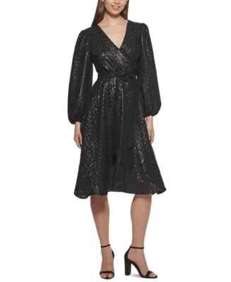 kensie Metallic Belted A-Line Dress MSRP $128 Size 8 # 12B 1512 Blm | eBay