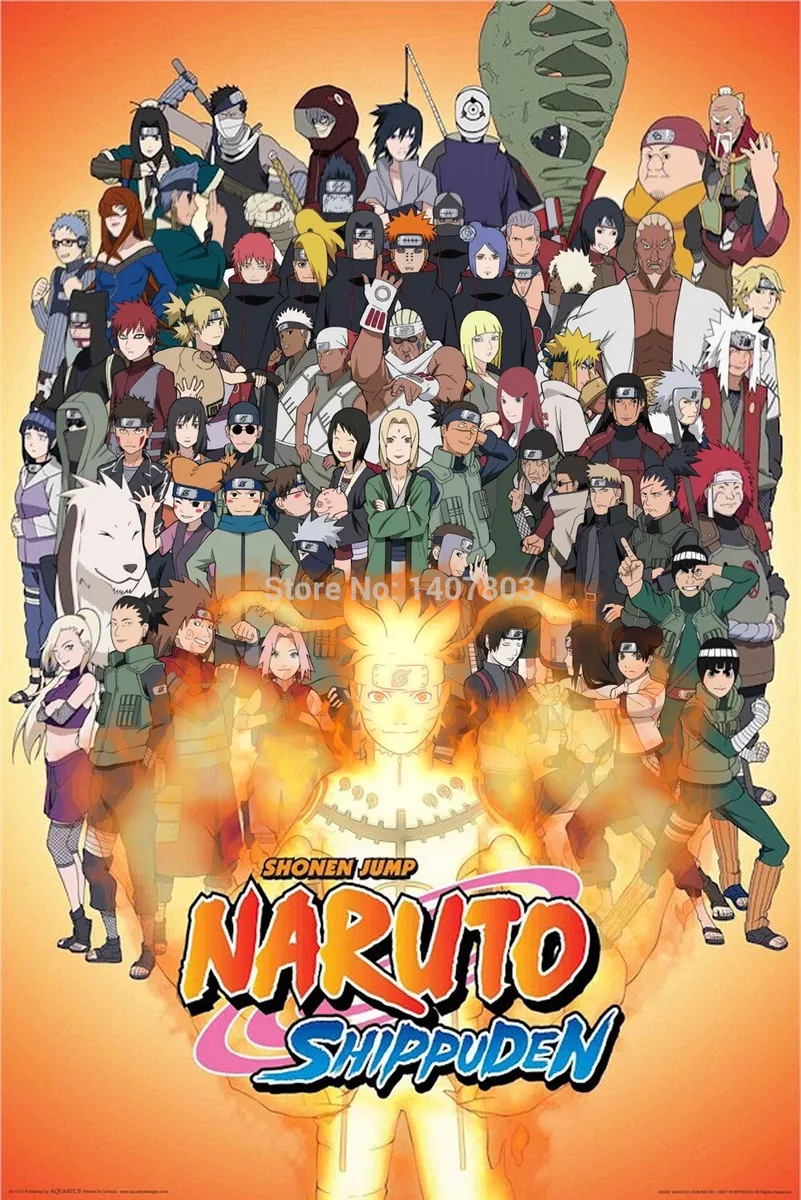 Naruto Shippuden Anime Main Characters Poster – My Hot Posters