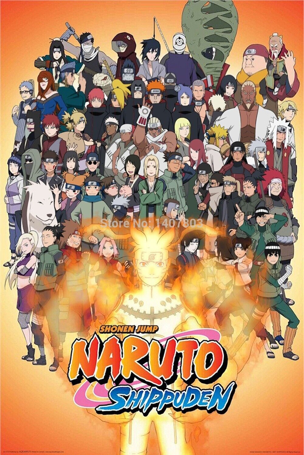 NARUTO SHIPPUDEN CHARACTERS POSTER, JAPANESE ANIME COMIC NEW 24x36