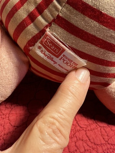 12” Vintage sears Gund Piglet Winnie Pooh Plush Stuffed - Picture 10 of 12