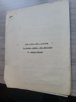 VARIETÉ THEATER DREHBUCH 1930ER JAHRE, KOMIKER SANDY POWELL, EINE ODE AN DIE LIEBE LIED