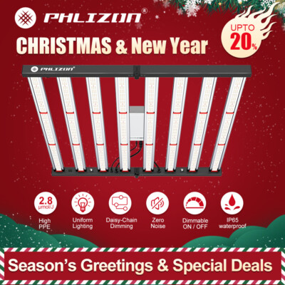 Phlizon 640W Full Spectrum LED Grow Plant Light Bar Indoor Commercial Veg Bloom
