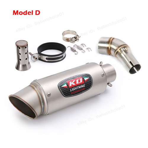 For Yamaha YZF R3 R25 MT03 Exhaust System Mid Link Pipe Muffler Tail Tips Escape - Picture 6 of 12