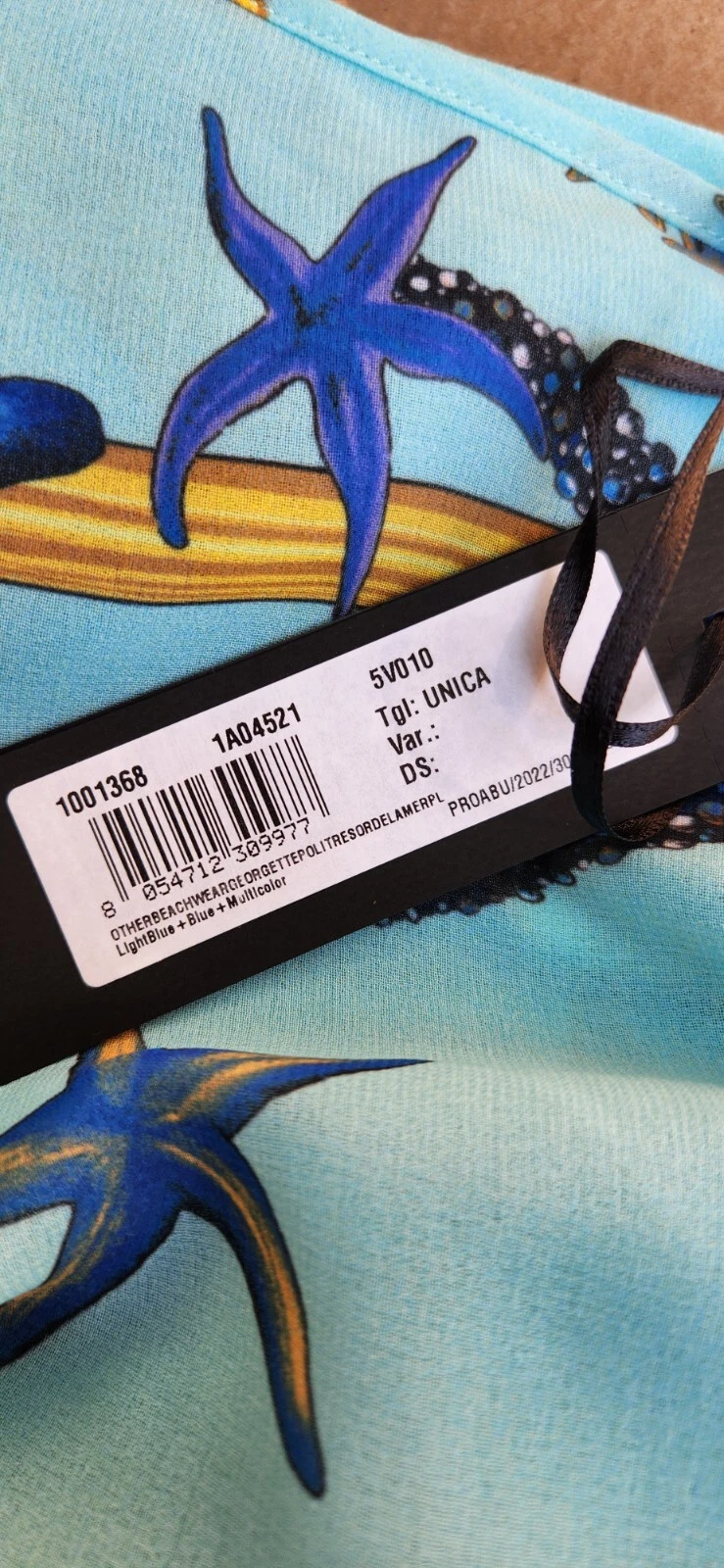 Versace tunica donna Trésor de la Mer copricostume da bagno taglia unica