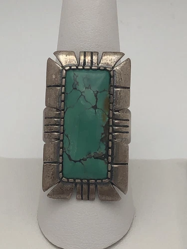 Vintage Carolyn Pollack Relios Inc. Turquoise Sterling Silver 925 Ring Size 9