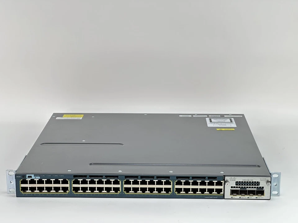 Cisco Catalyst WS-C3560X-48T-S Ethernet Switch 48 x 1GbE RJ-45 4x SFP 2x 350W - Image 3 of 4