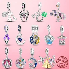 LAZA European 925 Sterling Silver Charm Lucky Animal Flowers fit Women Bracelet