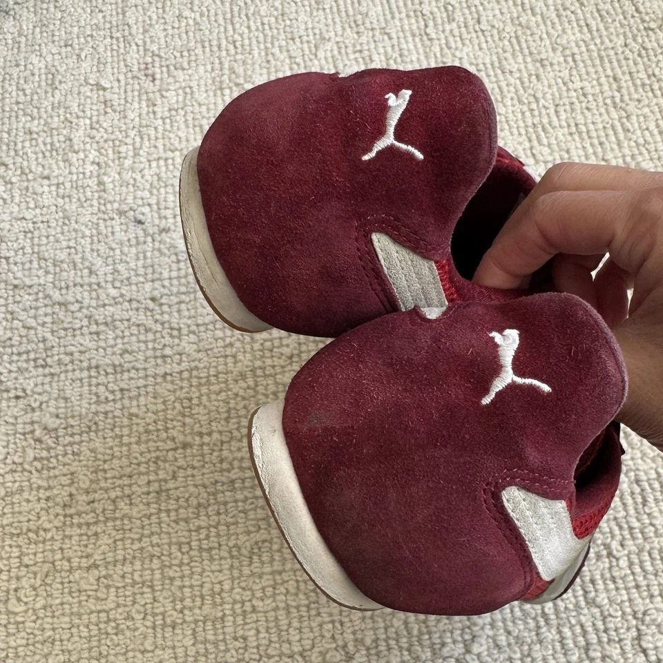 Zapatillas Babydoll Vintage Puma | Y2K Imani Mujer Borgoña Dos Tonos ~ EE. UU. 9 Foto 4 de 4