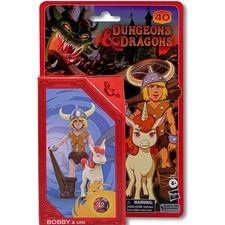 Dungeons & Dragons Cartoon Classics Bobby & Uni Action Figure Set 6" Tall