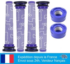 6 Filtres pour Aspirateurs Dyson V7 V8, 2 Post-Filtres HEPA, 4 Pré-Filtres
