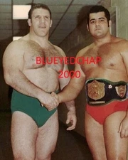 BRUNO SAMMARTINO & PEDRO MORALES WRESTLER 8 X 10 WRESTLING PHOTO WWWF