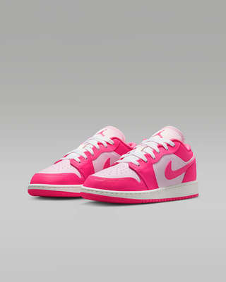 Air Jordan 1 Low Shoes Pink Foam White Big Kids' (GS) | Size 4Y