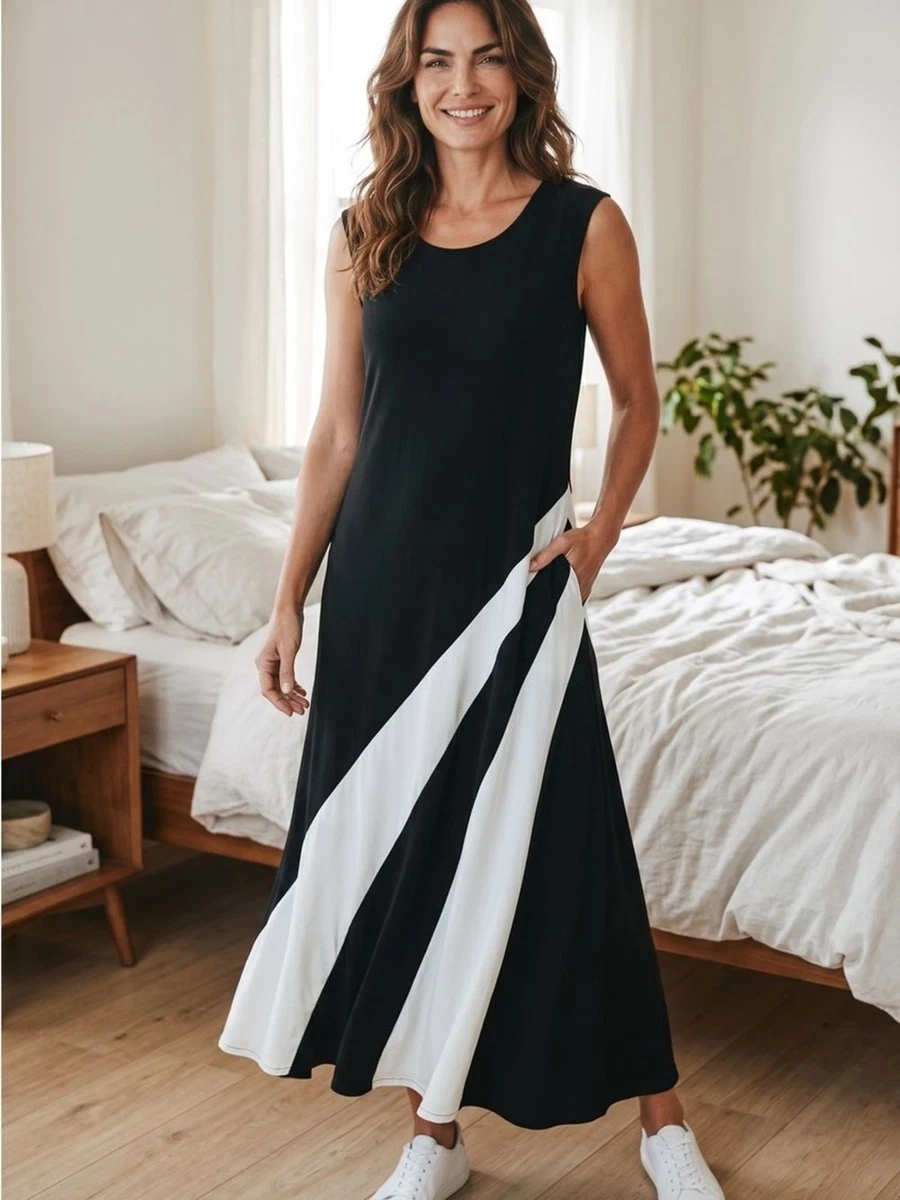 chico's maxi dress Chico's Floral Tank Linen Maxi Dress In Multi