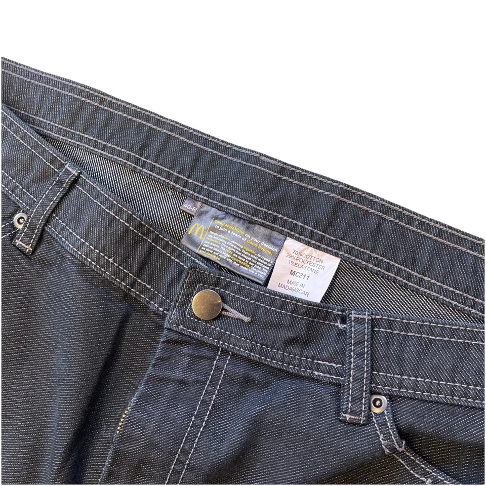 Pantalones de trabajo Timeless Elements McDonalds para empleados talla 40 x 32 unisex para hombre y mujer Foto 4 de 4