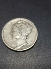 1944 10C Mercury Dime 90 % Silver F