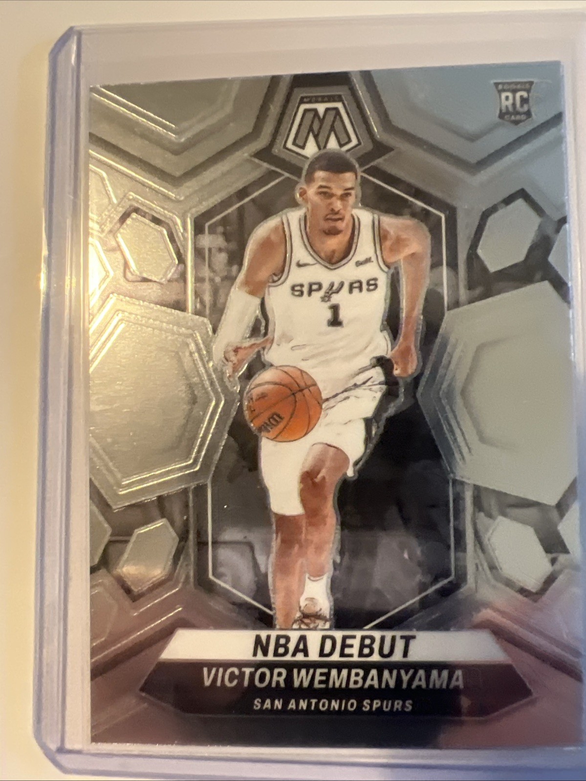 2023-24 Panini Mosaic - NBA Debut Victor Wembanyama #257 Silver Prizm (RC)