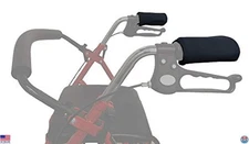 Crutcheze Padded Handle Cushions for Rollator Walker – Ergonomic Washable Grips