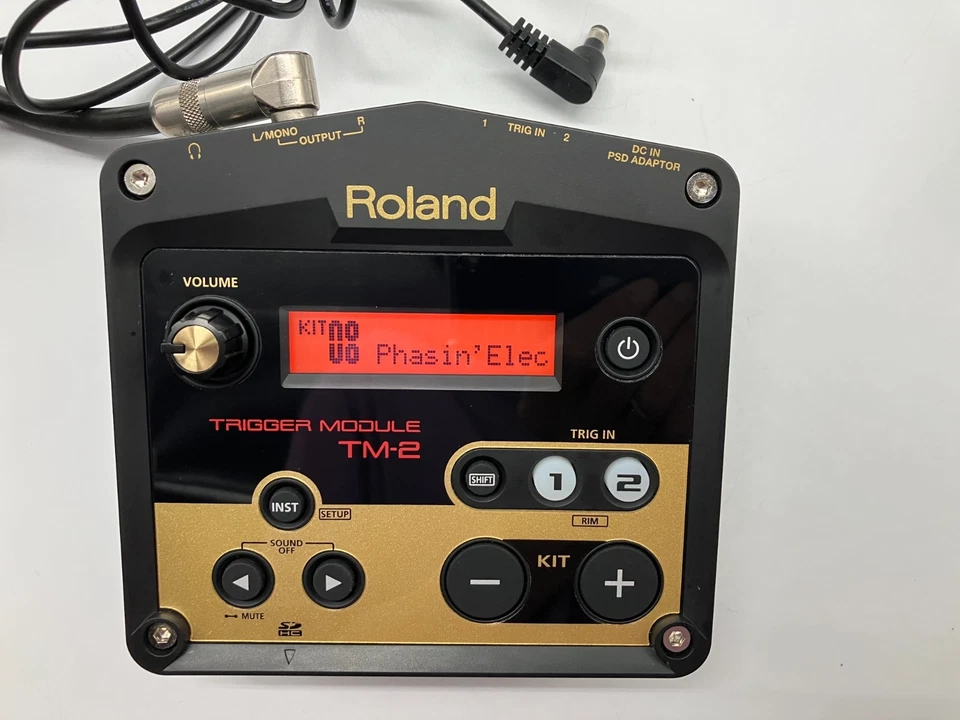 Roland TM-2 Drum Trigger Modul 2020 mit Adapter funktionstüchtig A8F1977 - Bild 3 von 4