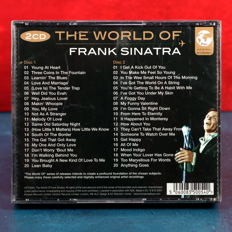 The World of Frank Sinatra 2-CD Set Horizon Import Small Case Cracks 2007 Sealed - Image 3 of 4