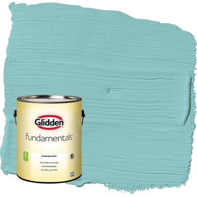 Semi-Gloss Interior Paint Blue 1 Gallon Water-Based Wall Finish for Indoor Use