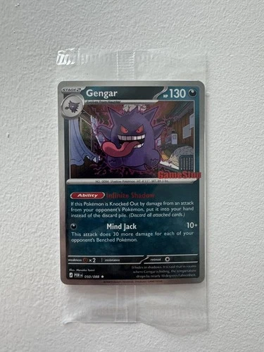 Pokemon TCG Gengar 050/088 Promo Sealed Stamped Gamestop Promo Card