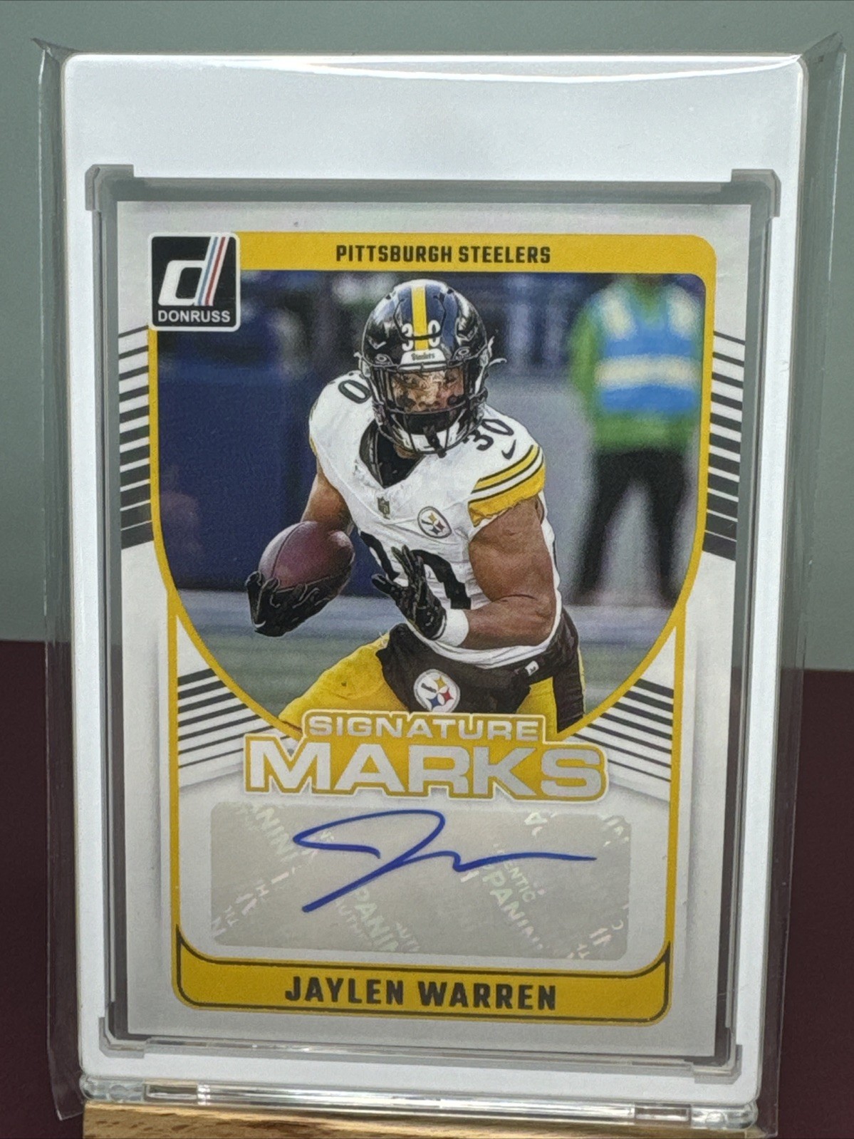 2024 Panini Donruss - Signature Marks Jaylen Warren #SMA-JWA (AU)