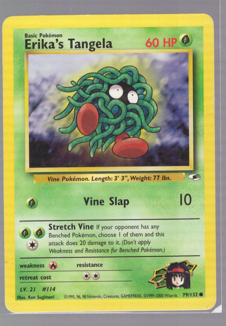 ERIKA'S TANGELA 79/132 COMMON GYM HEROES POKEMON UNLIMITED COMMON KEN SUGIMORI