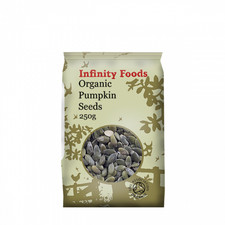 Infinity Foods Organic Pumpkin Seeds - AA grade 250g 30.00 per kilo