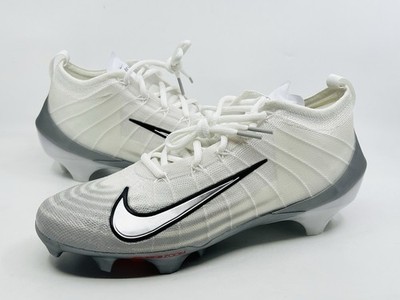 Nike Vapor Edge Elite 360 1 Football Cleats Men s Size 9 White/Silver FB3288-100