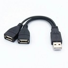 Male USB 2.0 A 1 to 2 Dual USB Female Data Hub Power Adapter Y Splitter Cable UK