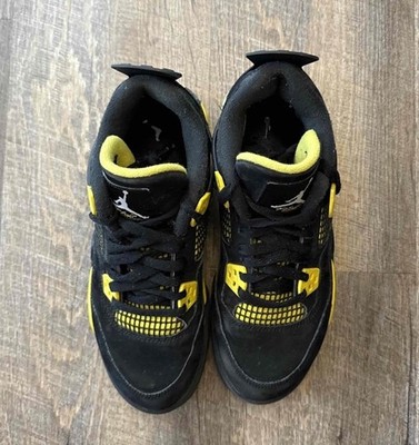 Nike Air Jordan 4 IV Retro GS Thunder 2023 Yellow Size 6y 6