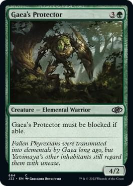 Gaea's Protector 664 Common Jumpstart 2022 Magic: The Gathering Near Mint